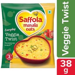 Saffola Masala Oats Veggie Twist Oats thumbnail 3
