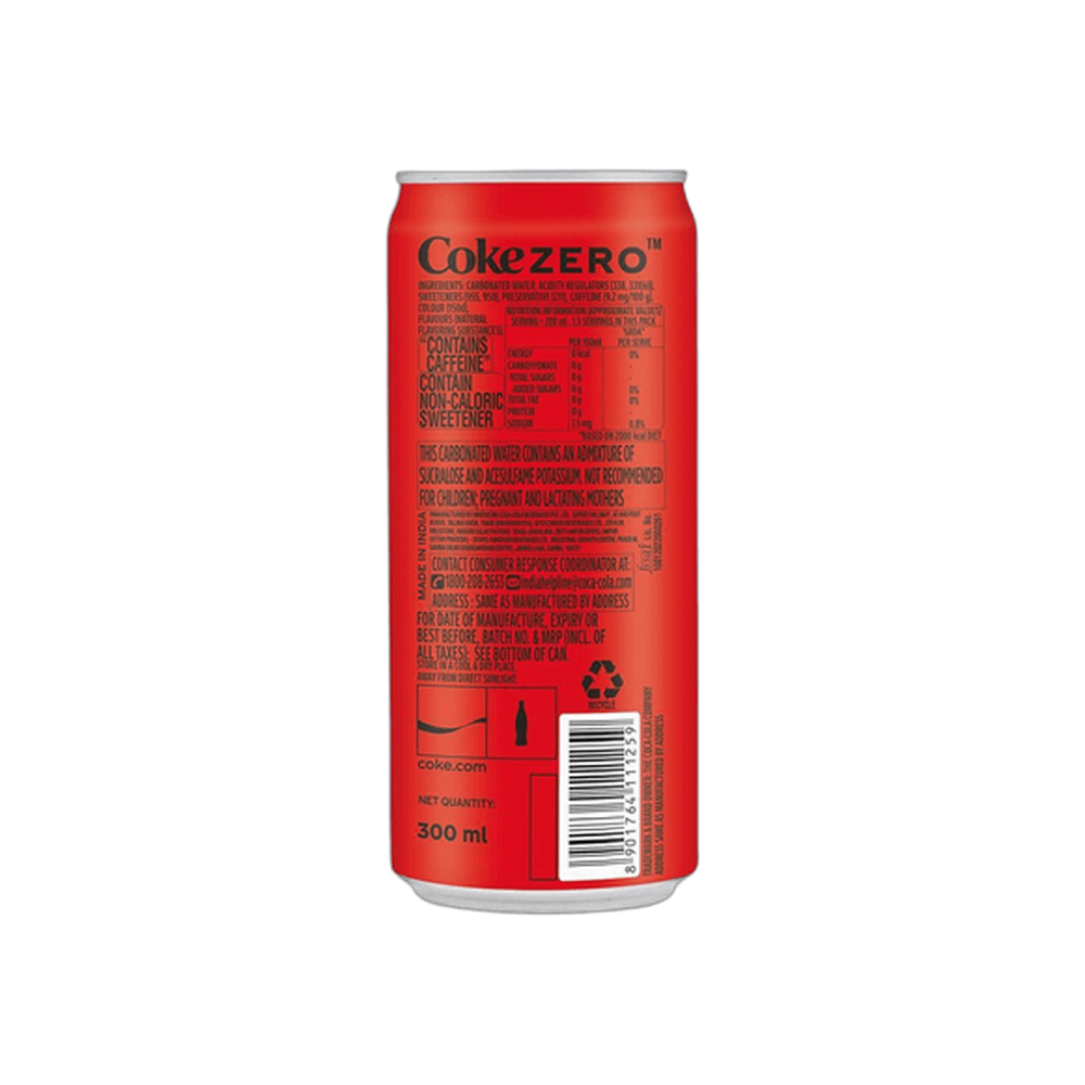 Coca-Cola Zero Sugar Soft Drink Can 2