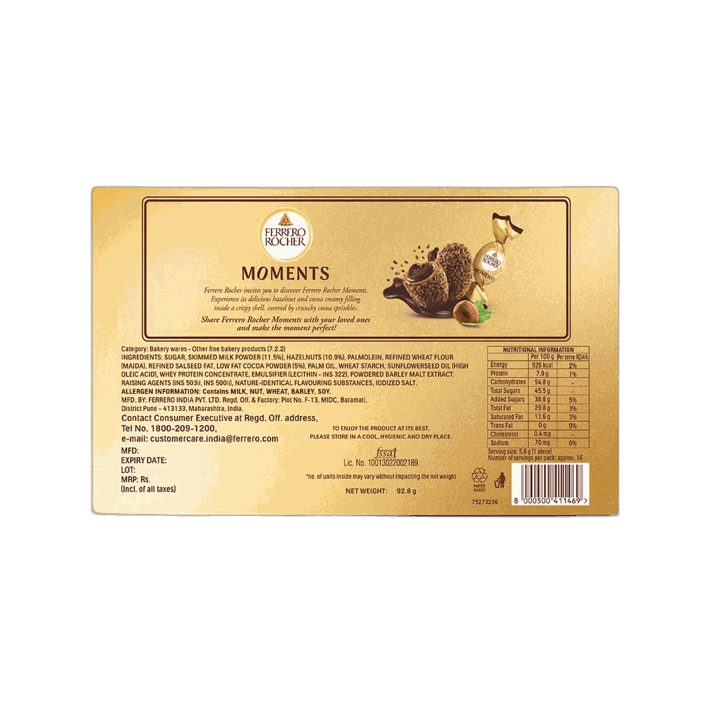 Ferrero Rocher Moments Chocolates ( 16 Pieces) 2