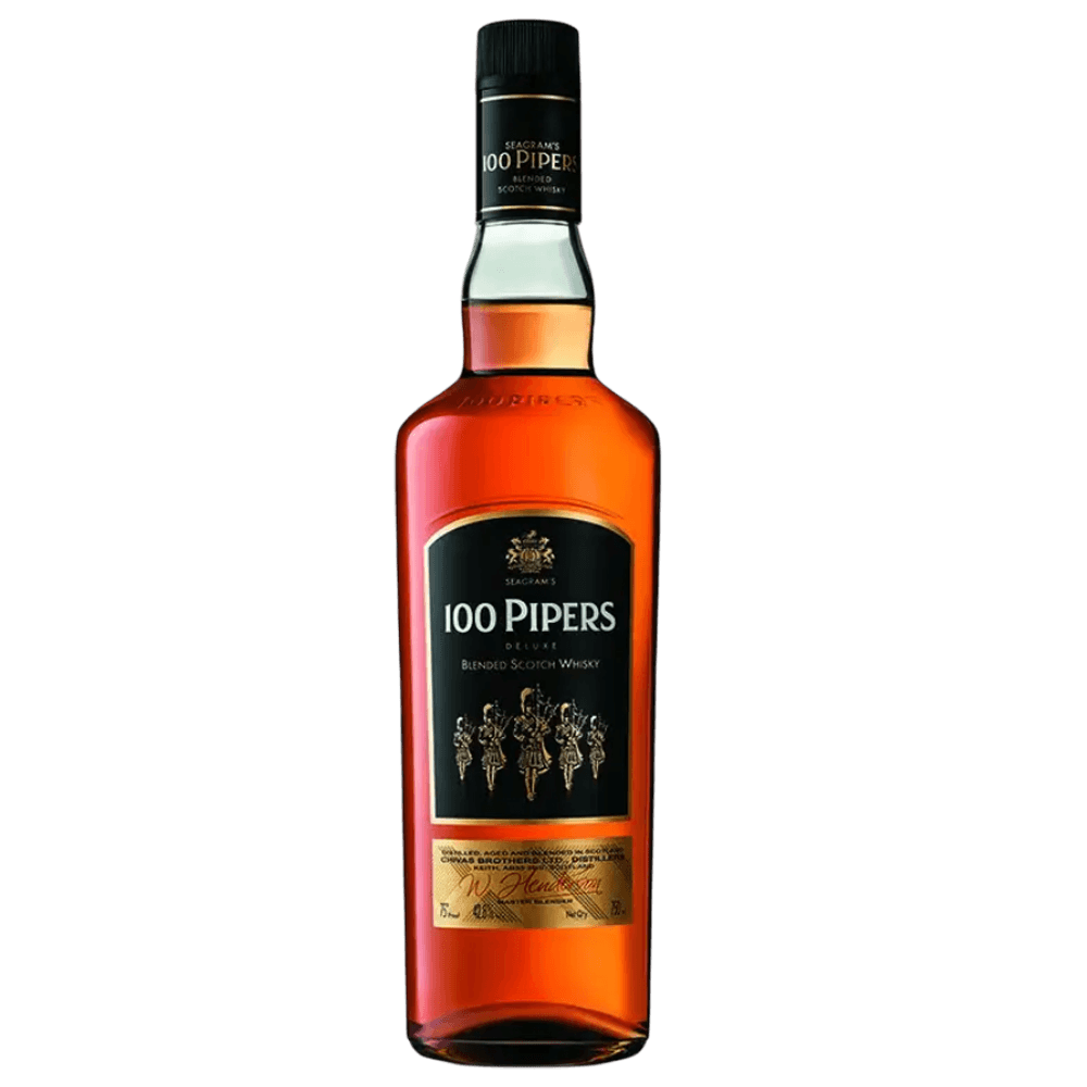 Seagrams 100 Pipers Deluxe Blended Scotch Whisky 1