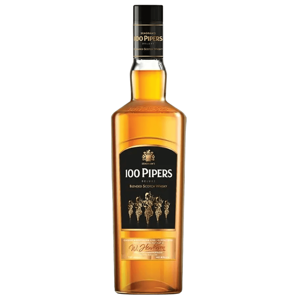 Seagrams 100 Pipers Deluxe Blended Scotch Whisky 1