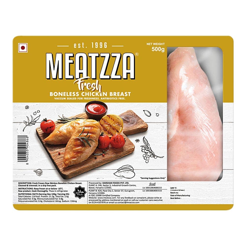 Meatzza Fresh Boneless Chicken Breast Packet 2