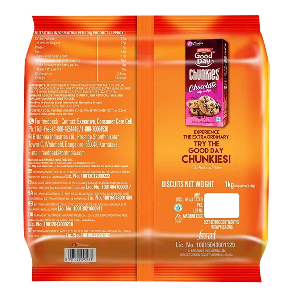 Britannia Good Day Cashew Cookies Mega Family Pack 3