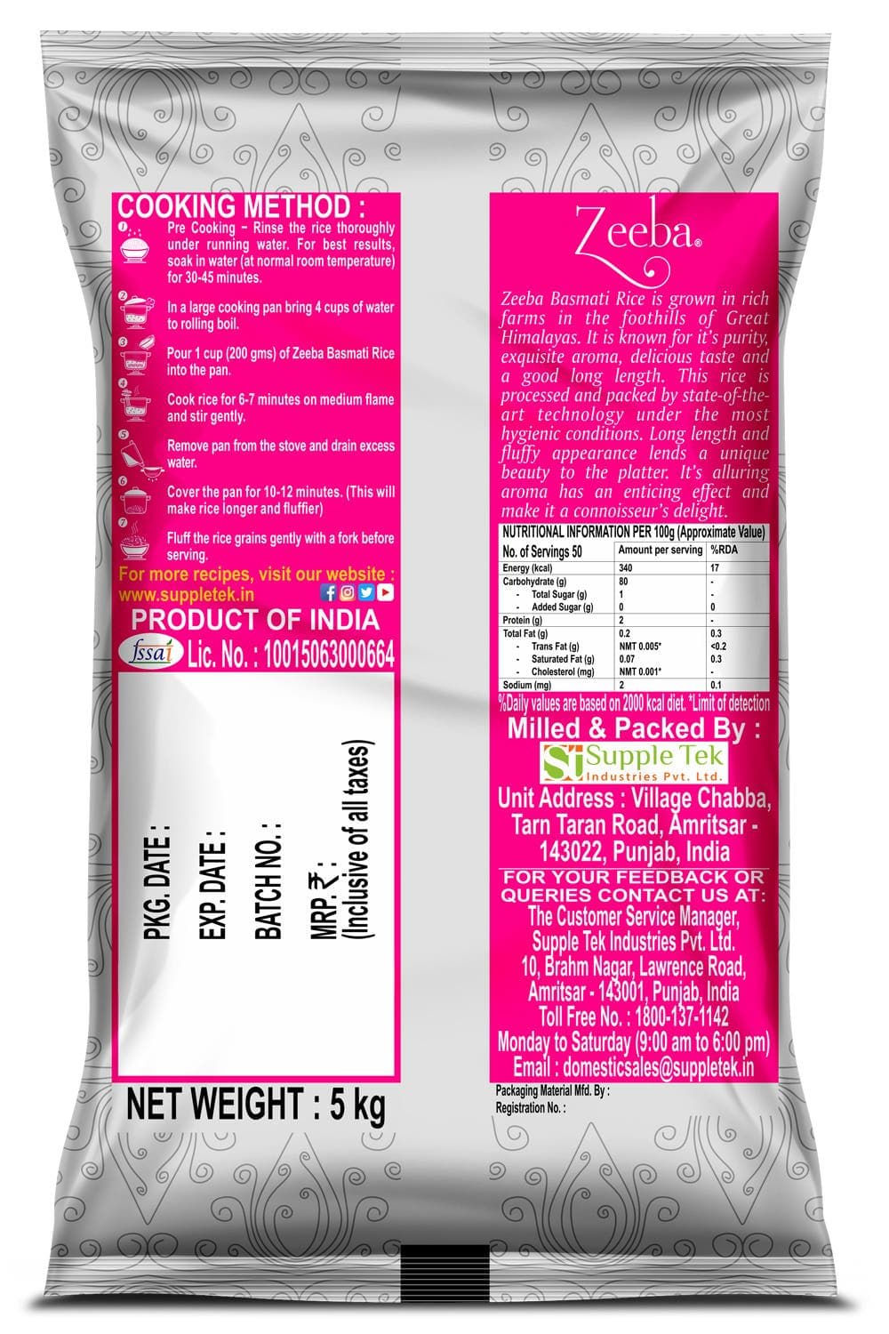 Zeeba Rozana Basmati Rice 2