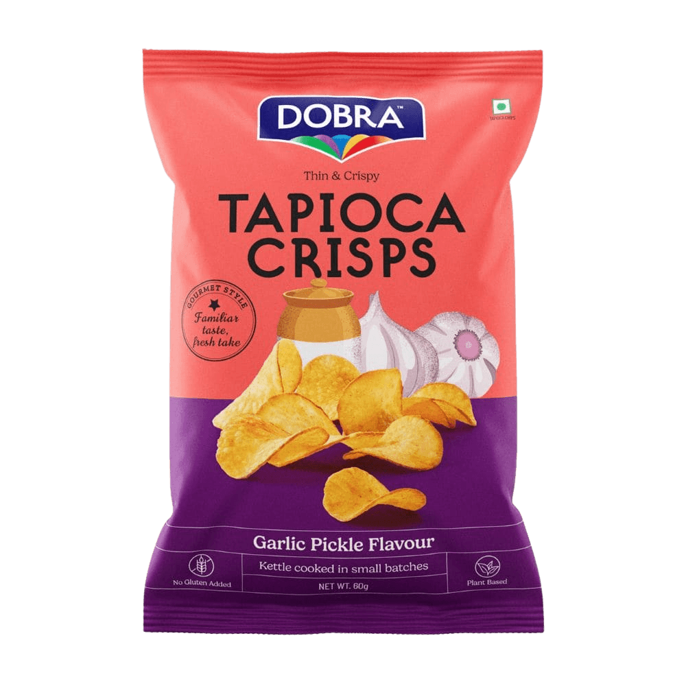 Dobra Tapioca Chips Garlic Pickle Flavour