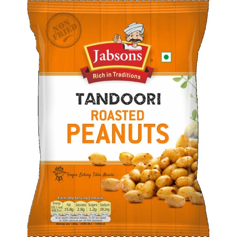 Jabsons Tandoori Roasted Peanuts Pch 140G