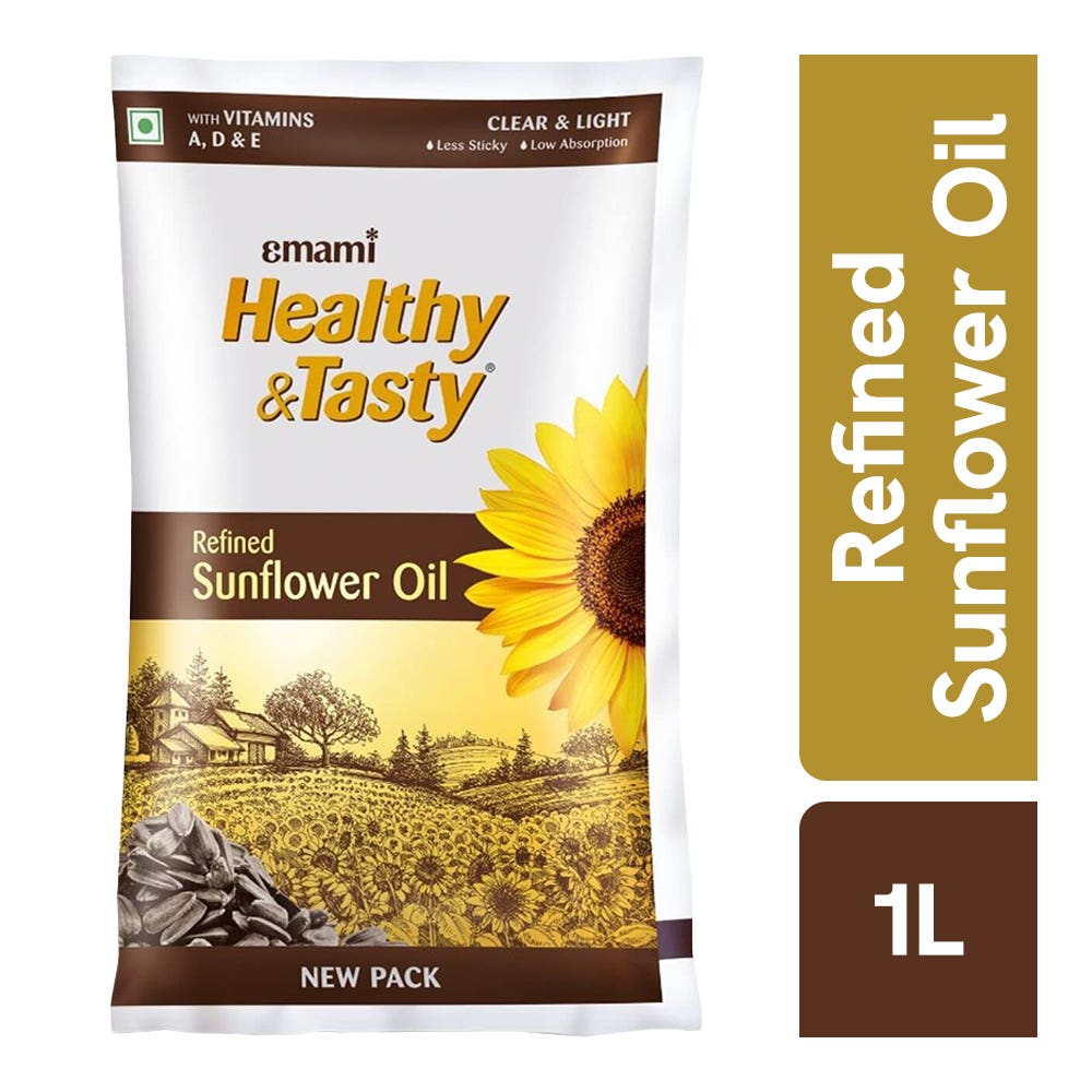 Emami Healthy & Tasty Refined Sunflower Oil 1ltr