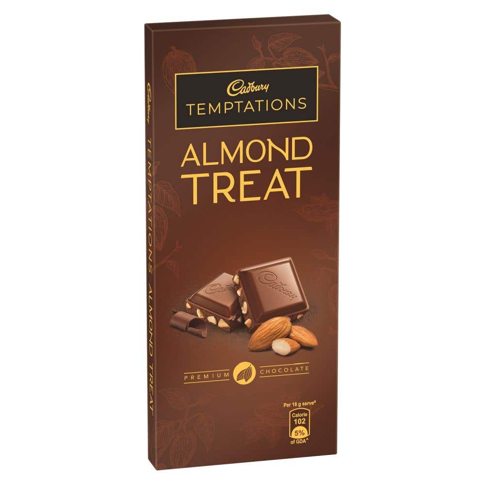 Cadbury Temptations Chocolate Bar - Almond Treat Chocolate Bar, 72g