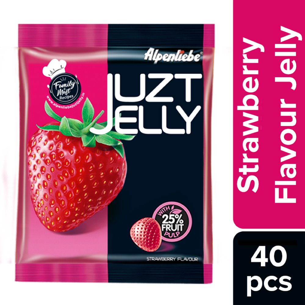 Alpenliebe Juzt Jelly Strawberry Flavour Pouch 148G