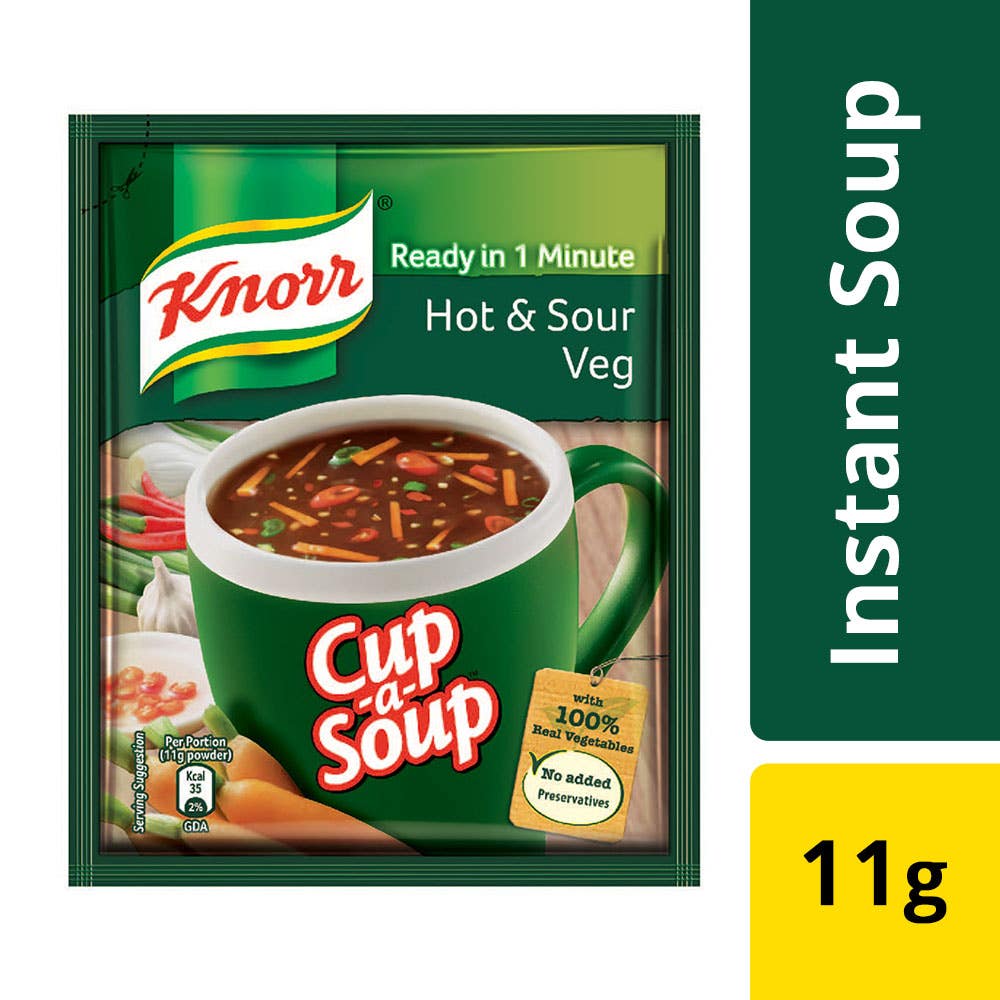 Knorr Cup Soup Hot And Sour Veg Soup Packet 11G