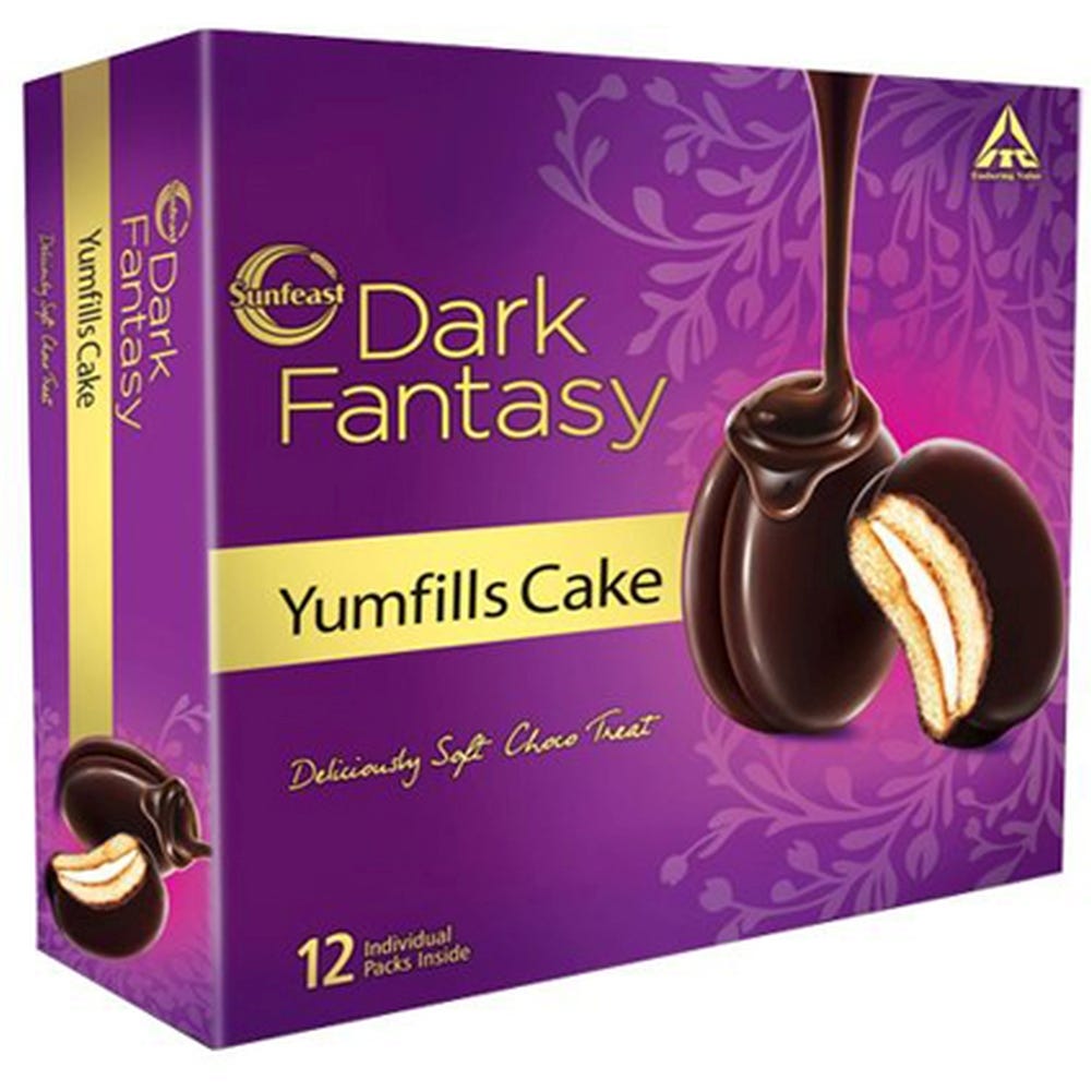 Sunfeast Darkfantasy Yumfills Veg Choco Pie Box 253G