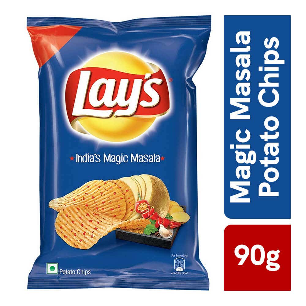 Lay's Potato Chips India's Magic Masala Flavour 90gm