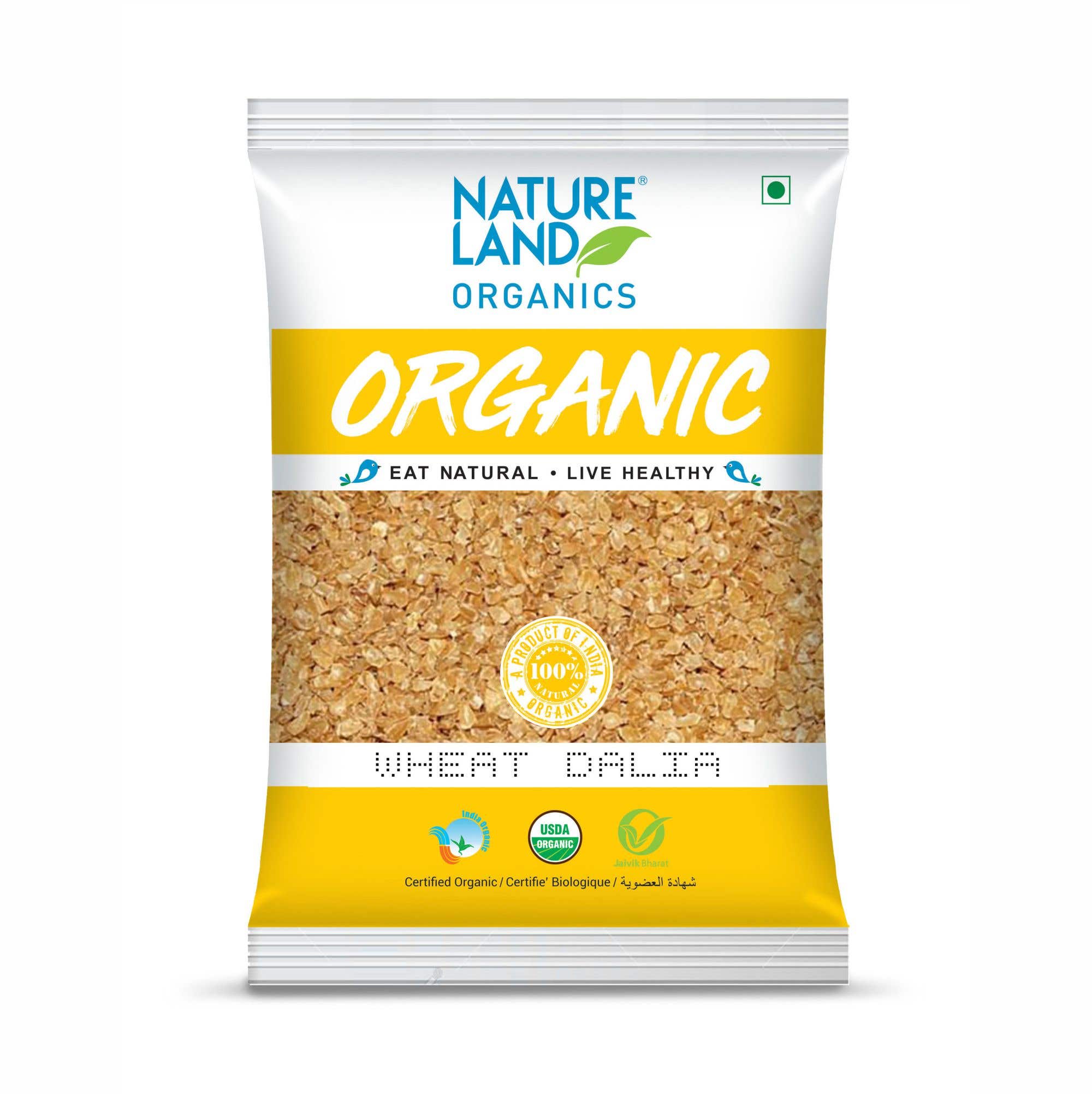 Natureland Organics Wheat Dalia500G