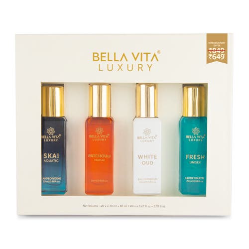 Bella Vita Eau De Parfume Gift Set Unisex 4X20ml